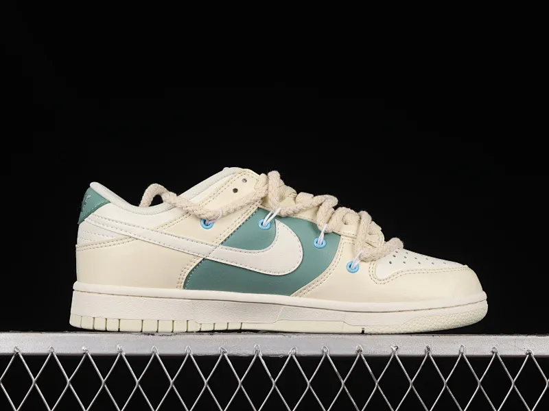 All Categories Nk SB Dunk Series Nk SB Dunk Low Low-top Sneakers Nk Dunk Low ESS "Coconut Milk" Beige Customized version of deconstructed strappy dip-dyed casual sneakers DJ6188-100